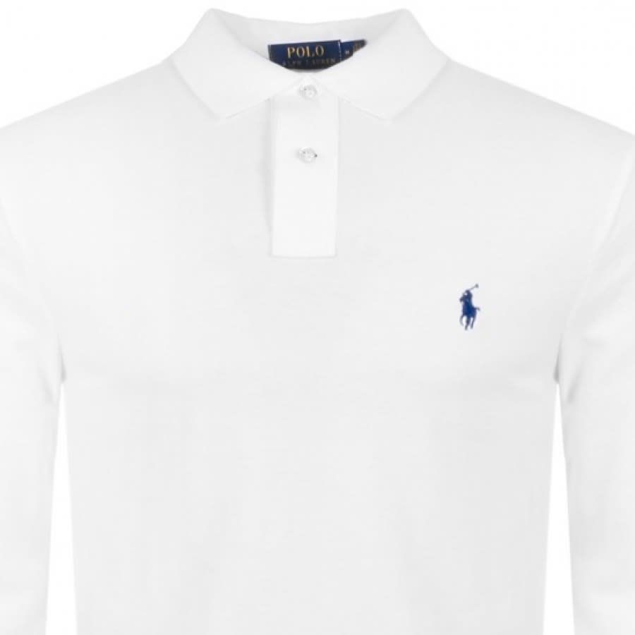 Alternative Image for ProductRalph Lauren Long Sleeve Polo T Shirt White2
